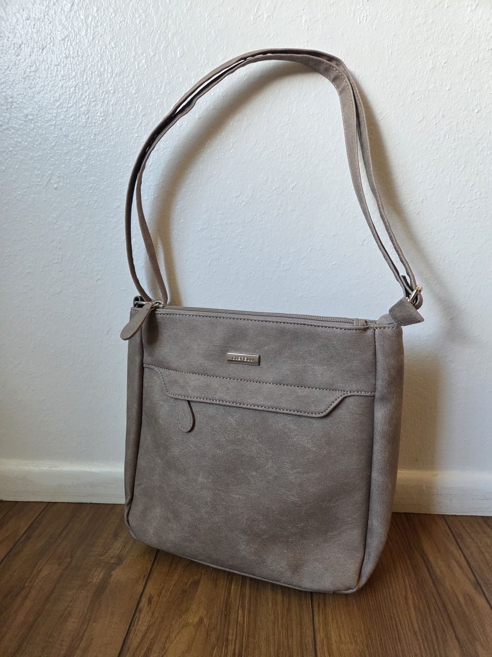 Cabrelli Taupe Shoulder Bag - Women's Everyday Crossbody